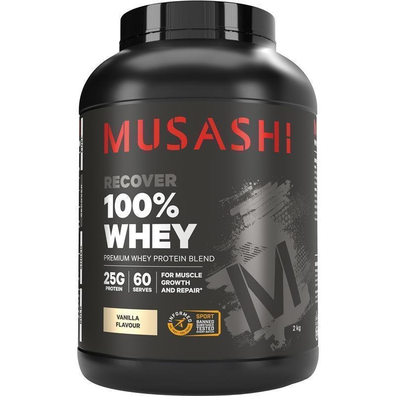 Musashi 100%乳清蛋白粉 香草味 2kg