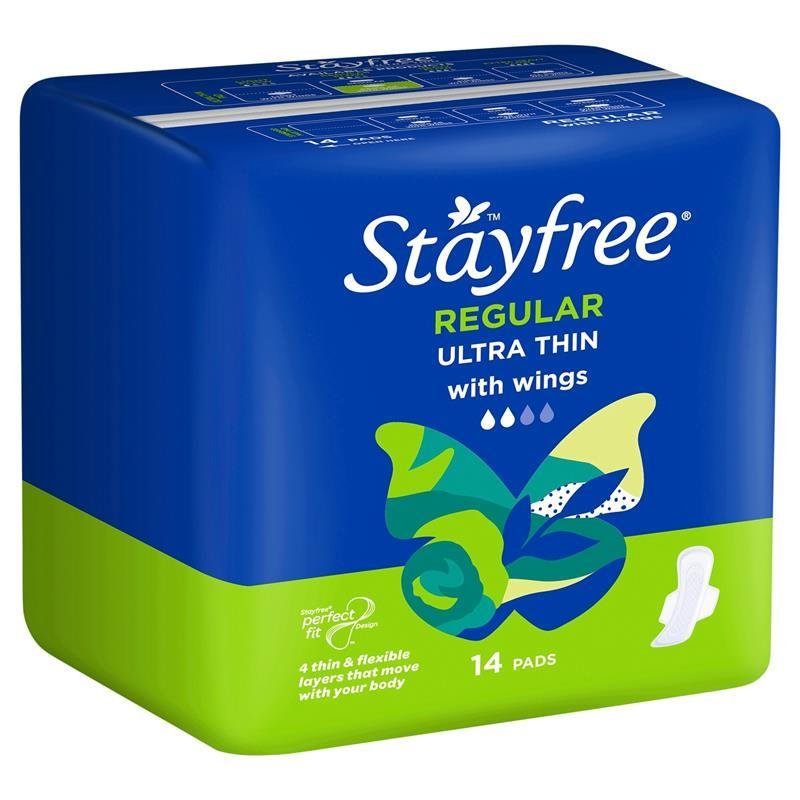 Stayfree 超薄日用护翼卫生巾 14片