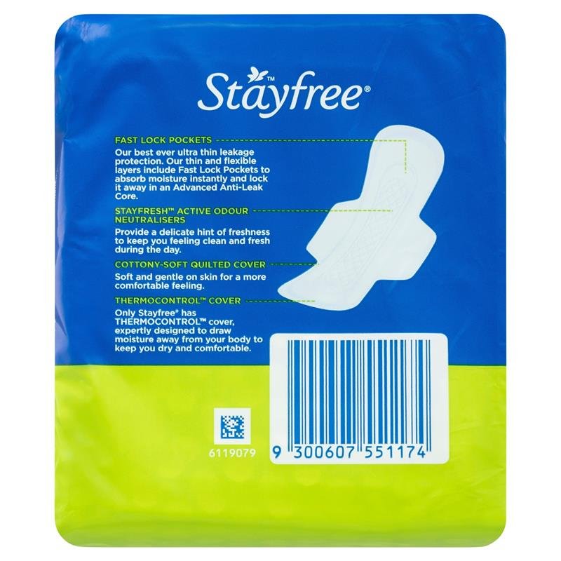 Stayfree 超薄日用护翼卫生巾 14片