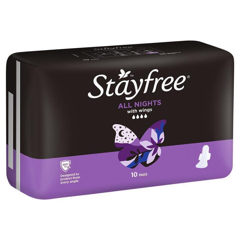 Stayfree 全夜用护翼卫生巾 10片