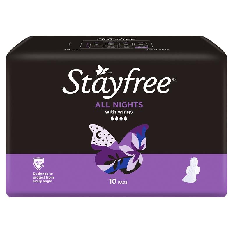 Stayfree 全夜用护翼卫生巾 10片