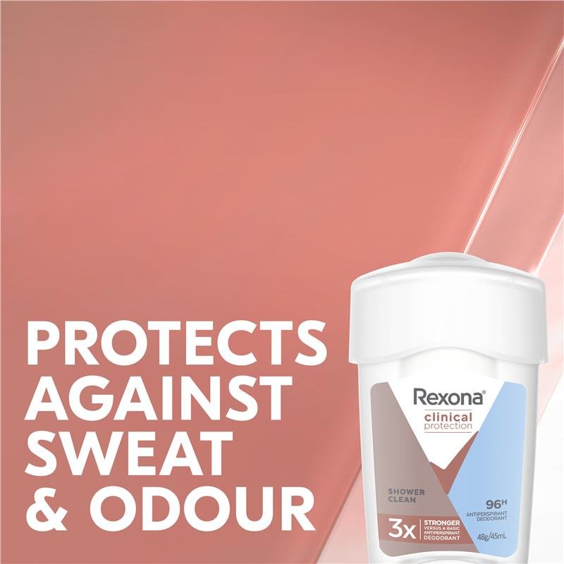 Rexona 舒耐 女士专业护理走珠止汗膏 沐浴清新 45ml