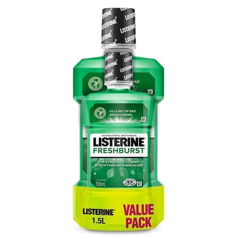 Listerine 李施德林 清新劲爽抗菌漱口水 1.5L