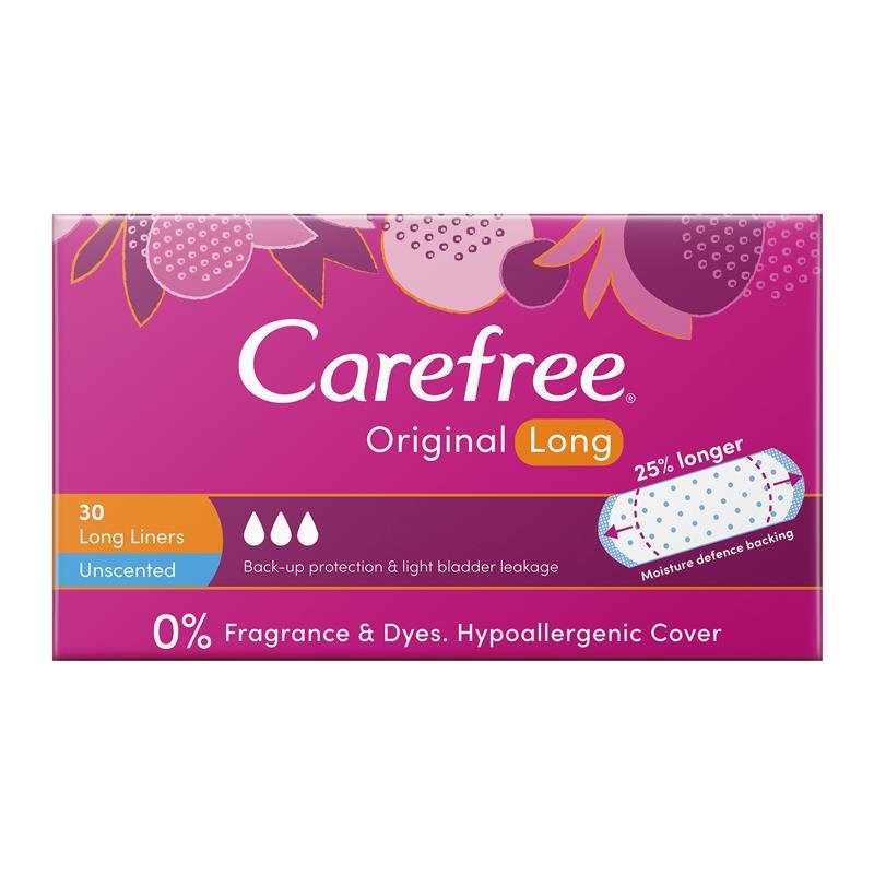 Carefree 娇爽 加长无香卫生护垫 30片