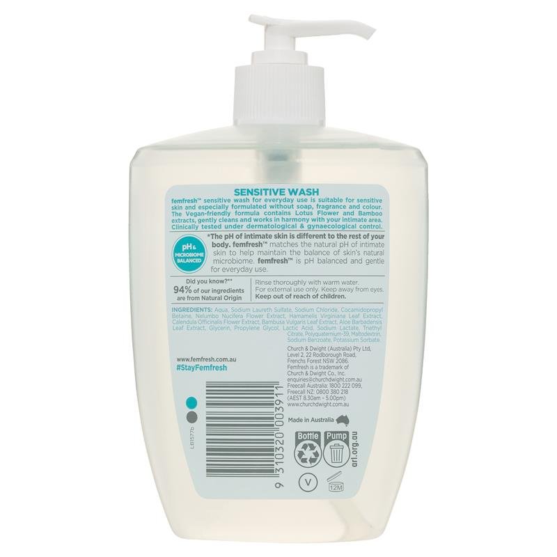Femfresh 女性温和洗液 600ml