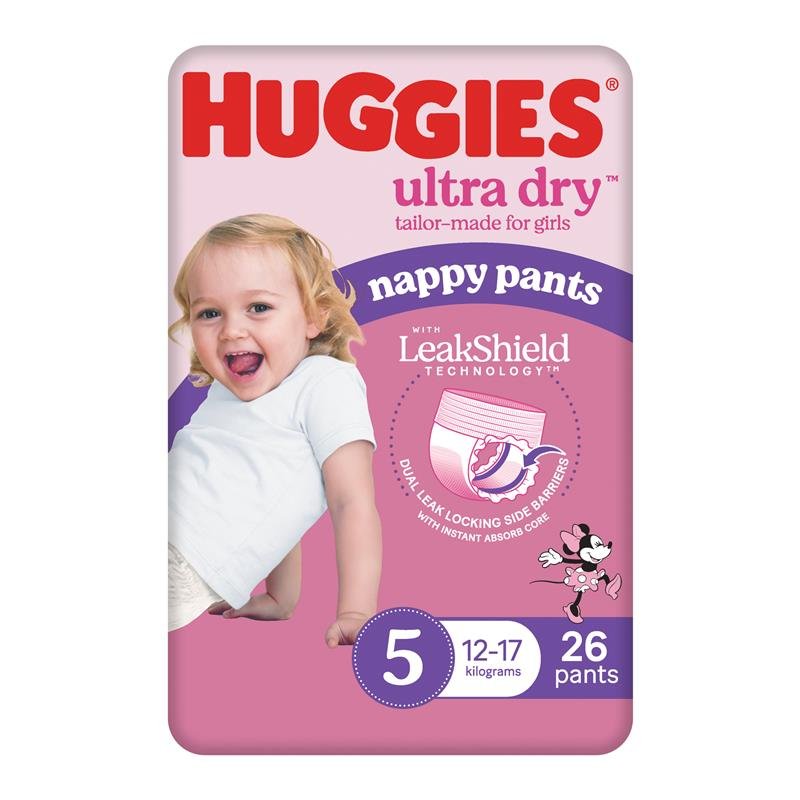 Huggies 好奇 超干爽拉拉裤 女宝 5号 (12-17kg) 26片