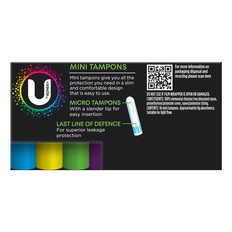U by Kotex 高洁丝 卫生棉条 迷你型 16支