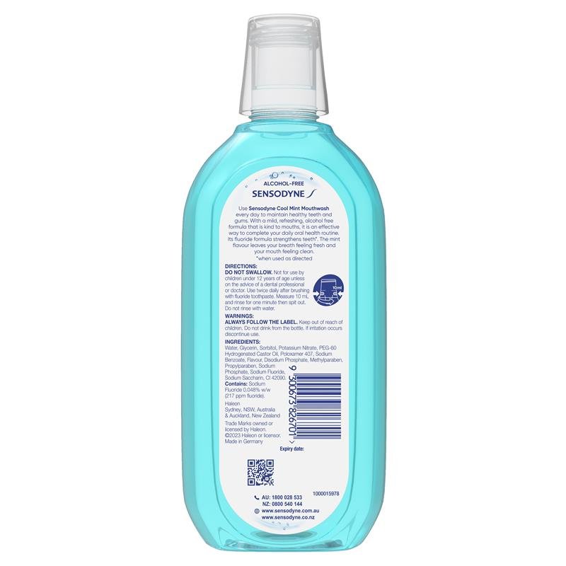 Sensodyne 舒适达 抗敏温和漱口水 冰凉薄荷 500ml