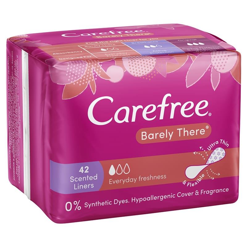 Carefree 娇爽 超薄清新香味卫生护垫 42片
