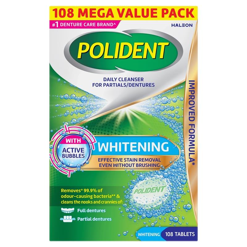 Polident 保丽净 亮白假牙清洁片 108片
