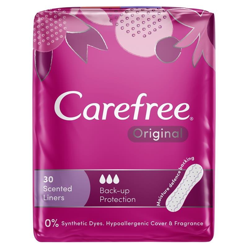 Carefree 娇爽 经典卫生护垫 沐浴清新香型 30片