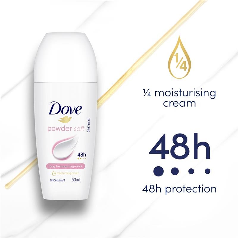 Dove 多芬 女士48小时走珠止汗露 柔滑爽粉香 50ml