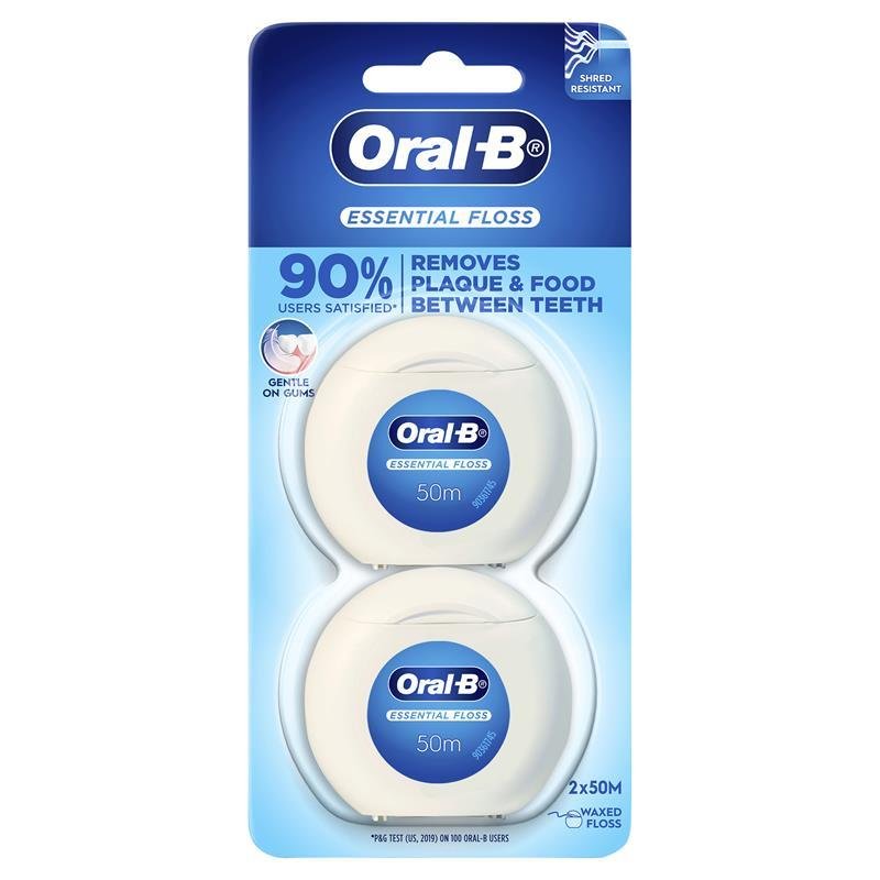 Oral B 欧乐B 基础清洁牙线 2x50m