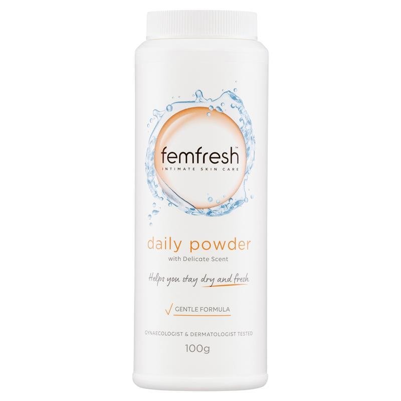 Femfresh 无滑石粉女性护理爽身粉 100g
