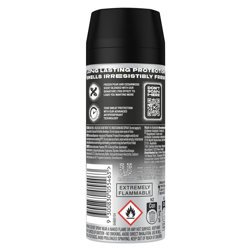 Lynx 男士止汗香体喷雾 Black 165ml