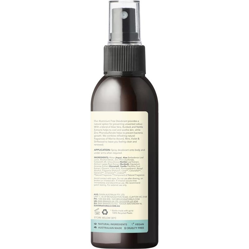 Sukin 天然香体喷雾 海洋气息 125ml