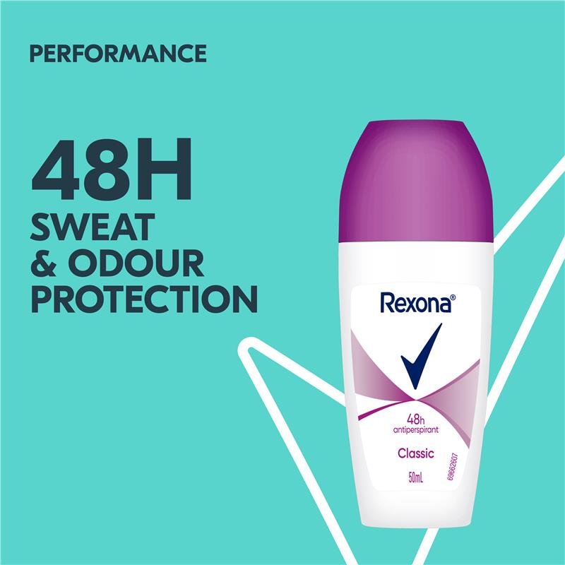 Rexona 舒耐 女士走珠止汗露 经典 50ml