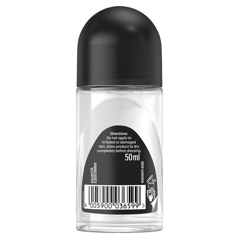 NIVEA 妮维雅 男士黑白隐形走珠止汗露 72小时 50ml