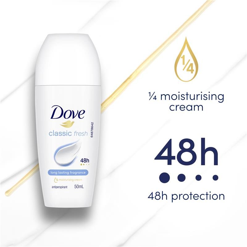 Dove 多芬 女士48小时走珠止汗露 经典 50ml