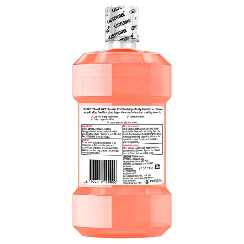 Listerine 李施德林 儿童漱口水 浆果味 500ml