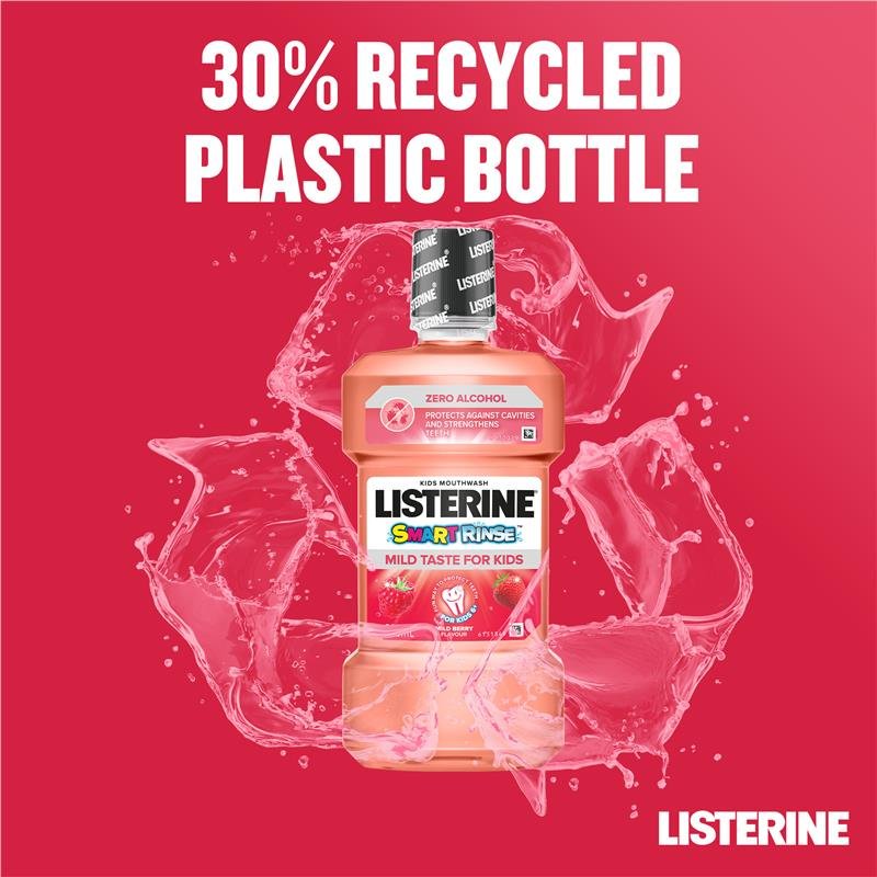 Listerine 李施德林 儿童漱口水 浆果味 500ml