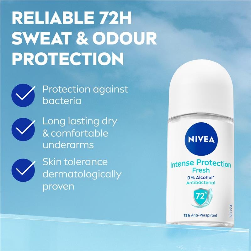 NIVEA 妮维雅 强效清新走珠止汗露 72小时 50ml