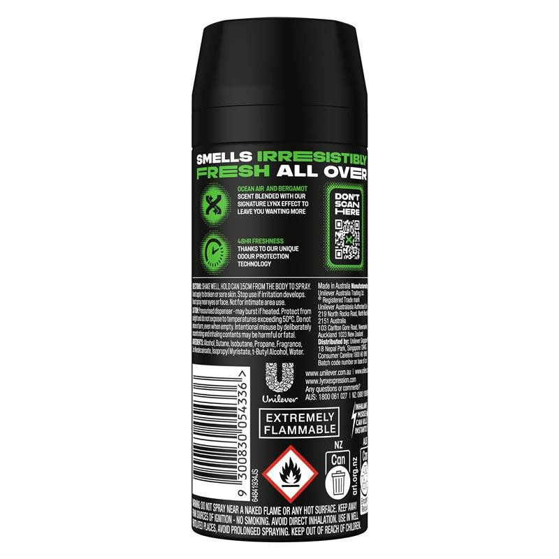 Lynx 男士香体喷雾 Australia 澳洲 165ml