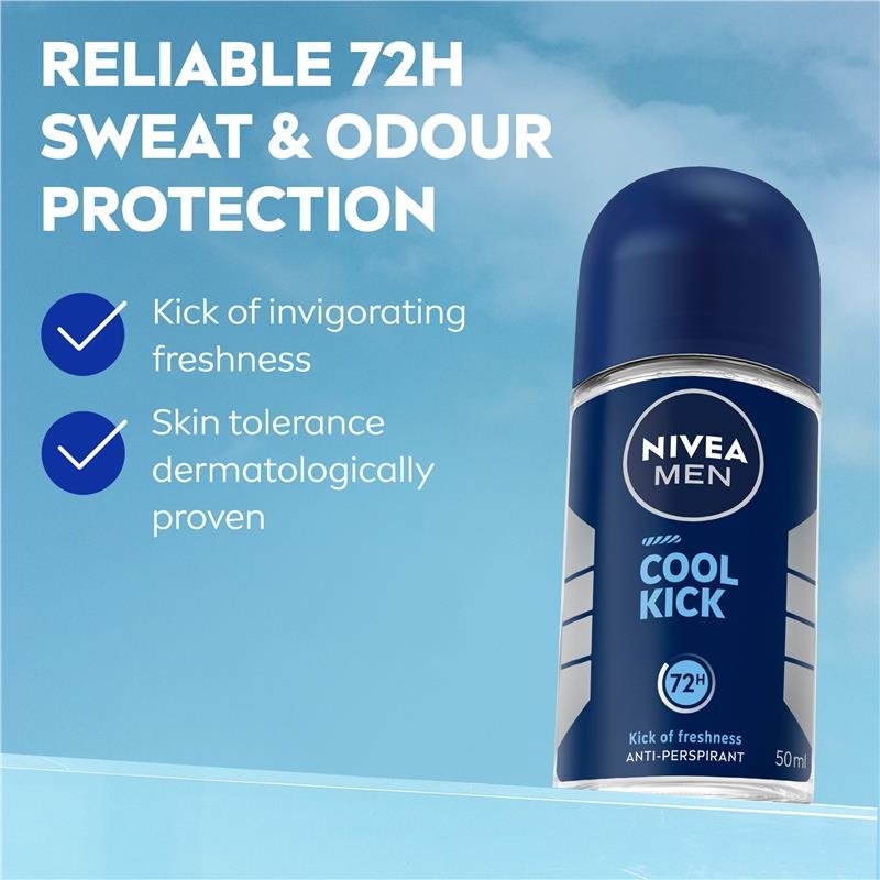 NIVEA MEN 妮维雅 男士走珠止汗露 冰爽 50ml