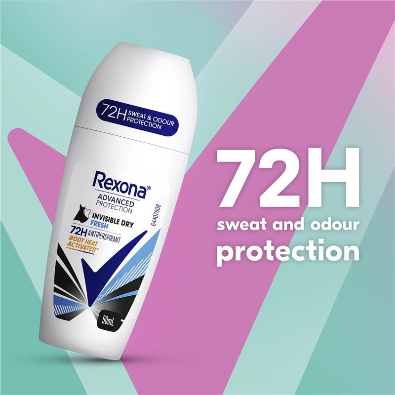 Rexona 舒耐 女士走珠止汗露 隐形干爽清新 50ml