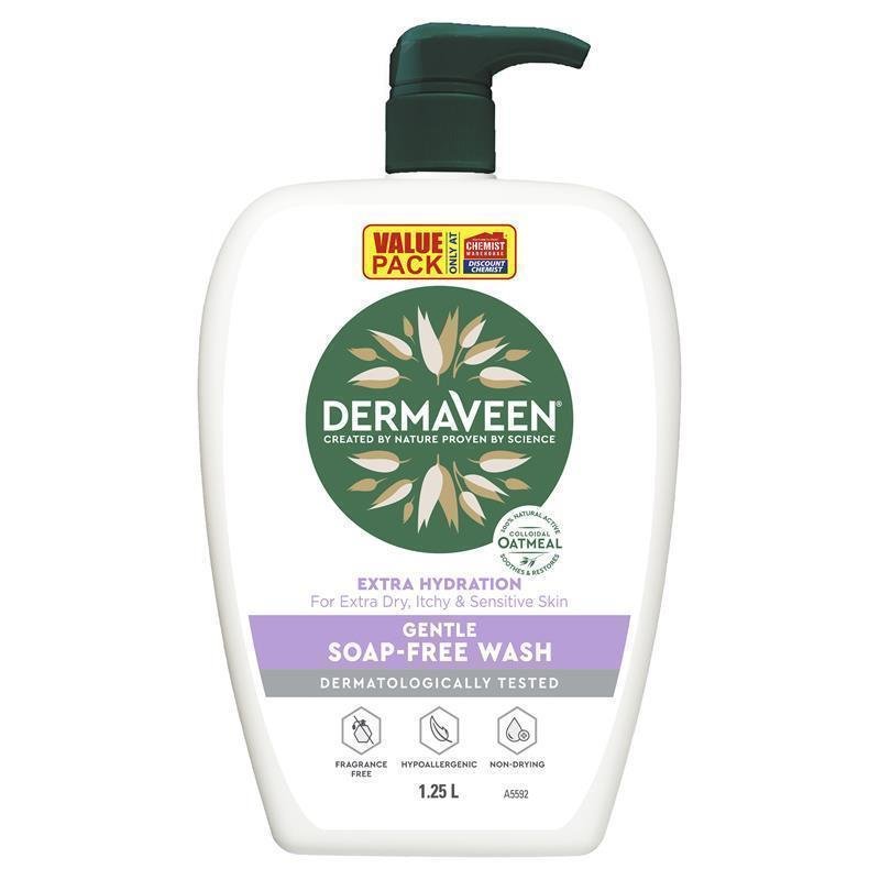 DermaVeen 加强保湿无皂温和洗液 1.25L
