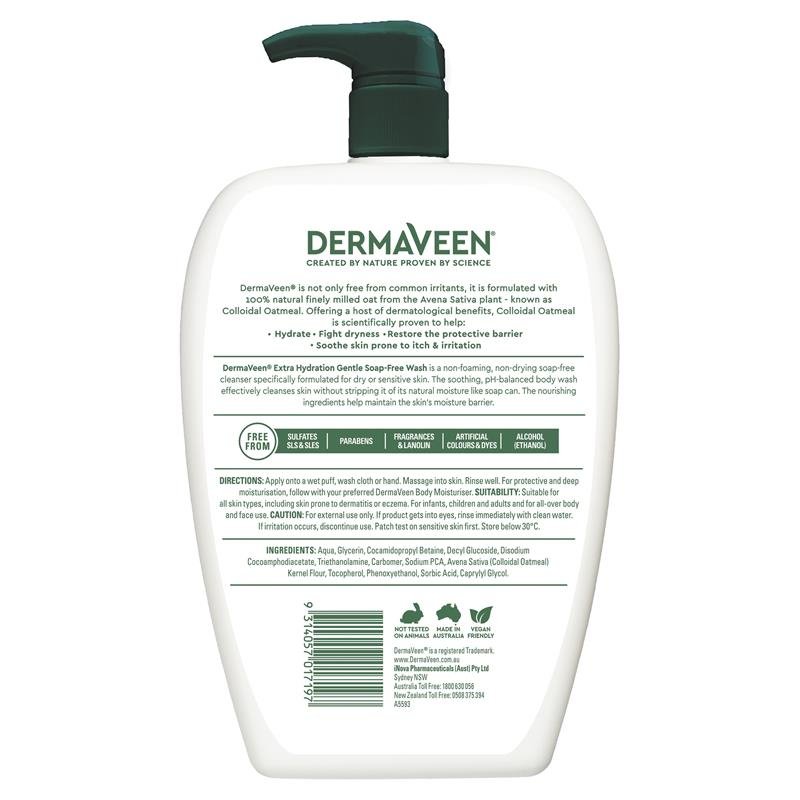 DermaVeen 加强保湿无皂温和洗液 1.25L