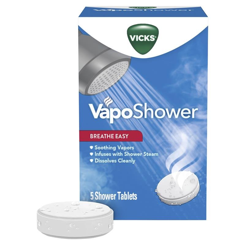 Vicks VapoShower 蒸汽淋浴片 5片装