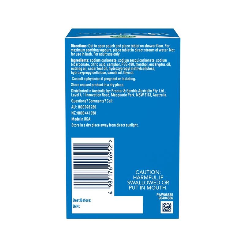 Vicks VapoShower 蒸汽淋浴片 5片装
