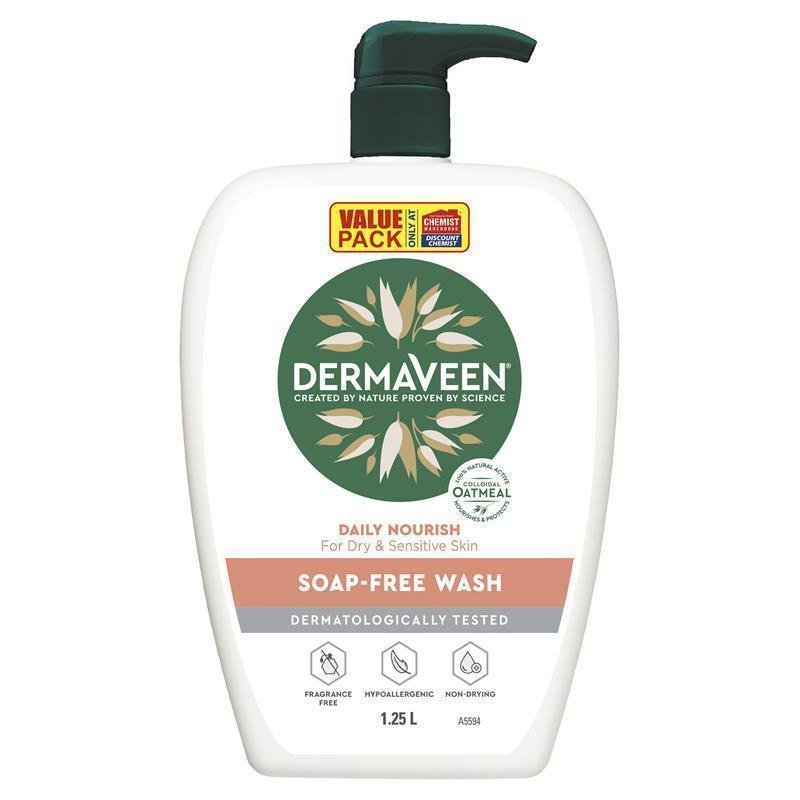 DermaVeen 每日滋养无皂基沐浴露 1.25L