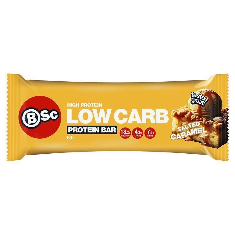 BSc 高蛋白低碳水蛋白棒 海盐焦糖味 60g