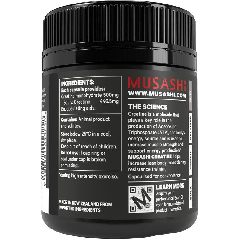 Musashi 肌酸胶囊 120粒