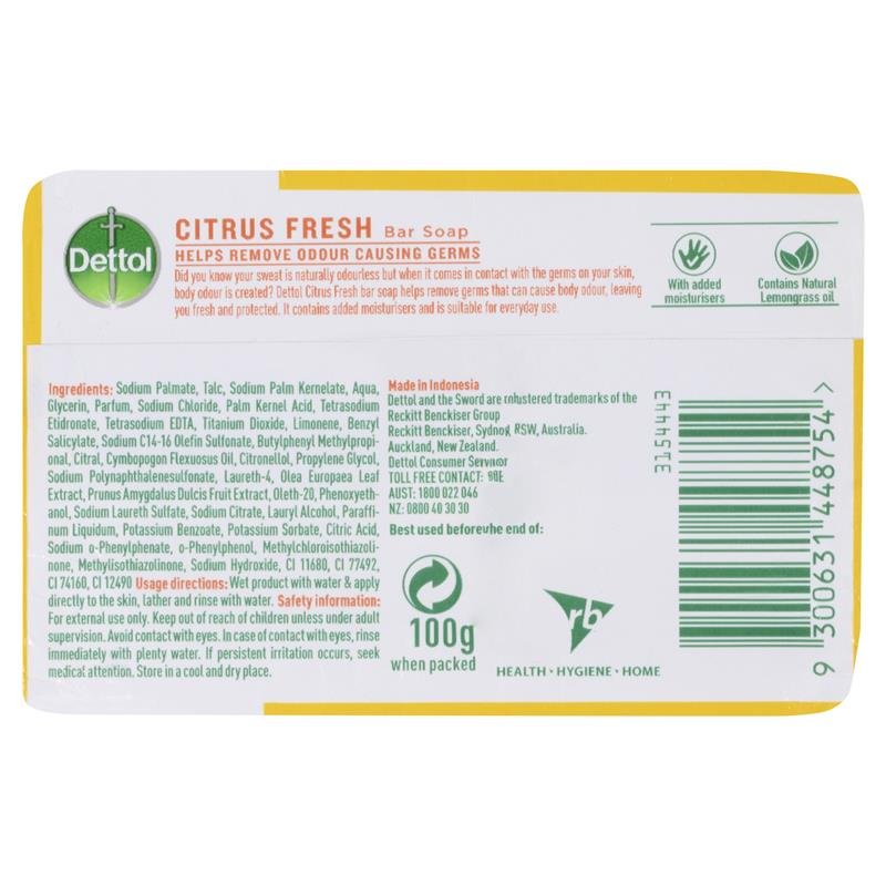 Dettol 滴露 清新柑橘香皂 3x100g