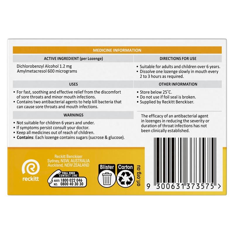 Strepsils 使立消 润喉含片 蜂蜜柠檬味 36片