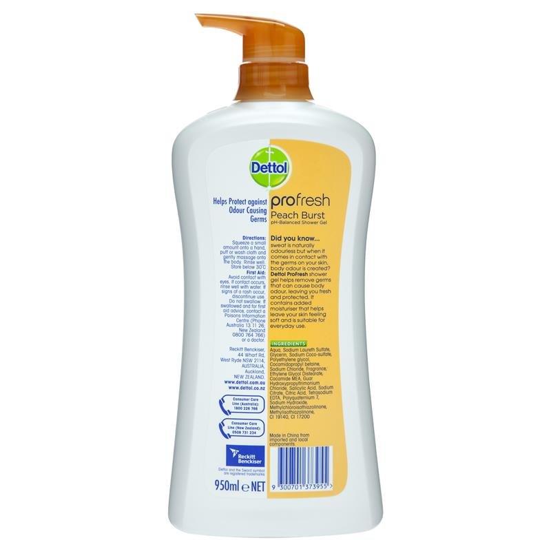 Dettol 滴露 沐浴露 桃子树莓味 950ml