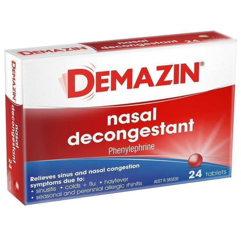 Demazin 鼻塞缓解片 24片