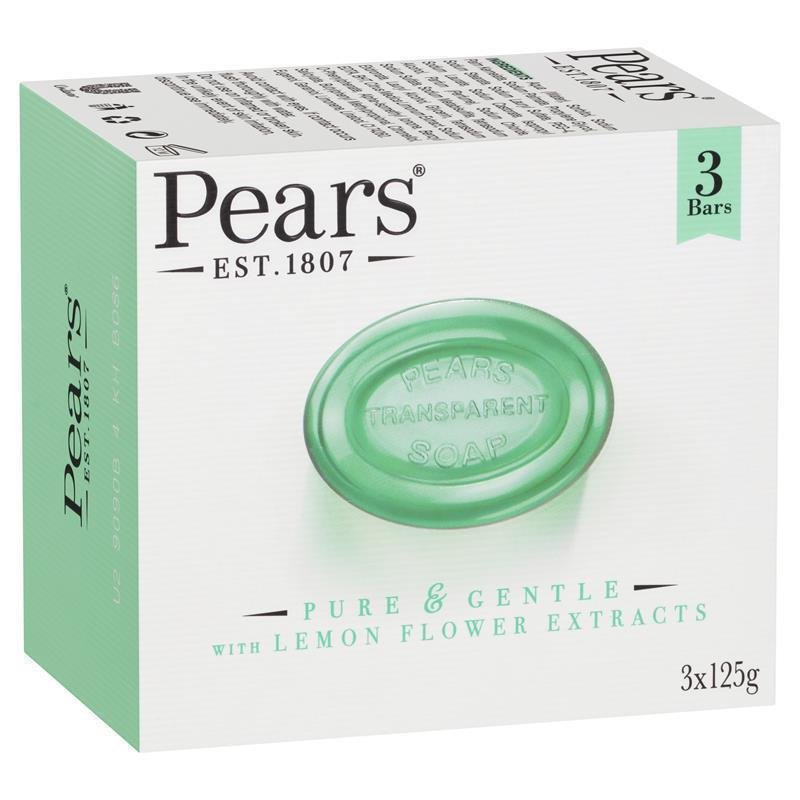 Pears 梨牌 亮泽透明皂 三块装