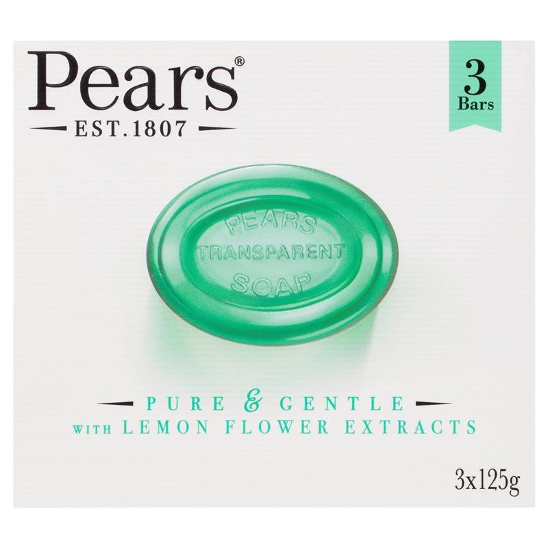 Pears 梨牌 亮泽透明皂 三块装