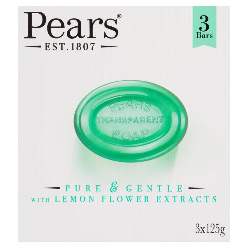 Pears 梨牌 亮泽透明皂 三块装