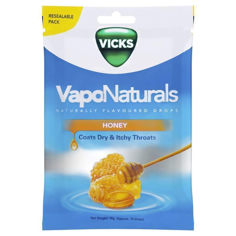 Vicks VapoNaturals 蜂蜜润喉含片 19粒