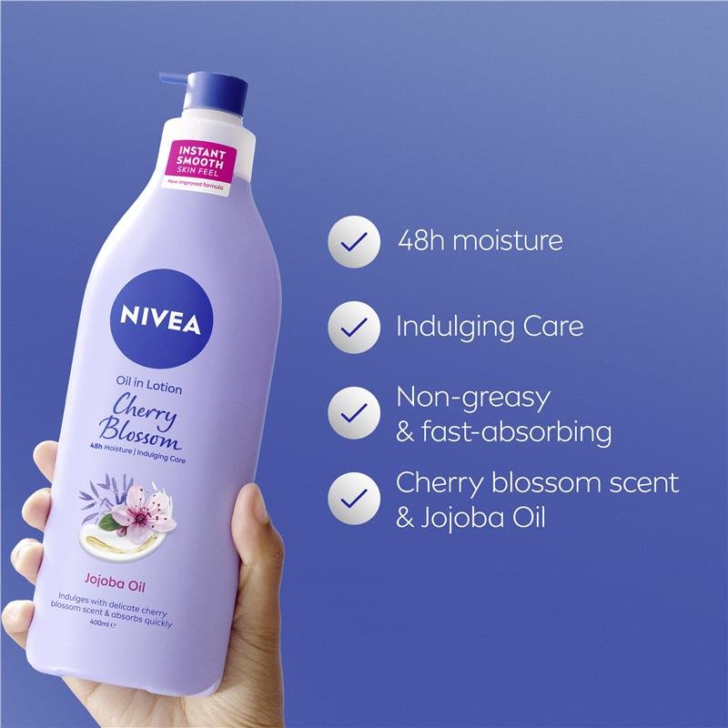 NIVEA 妮维雅 樱花荷荷巴油身体乳 400ml