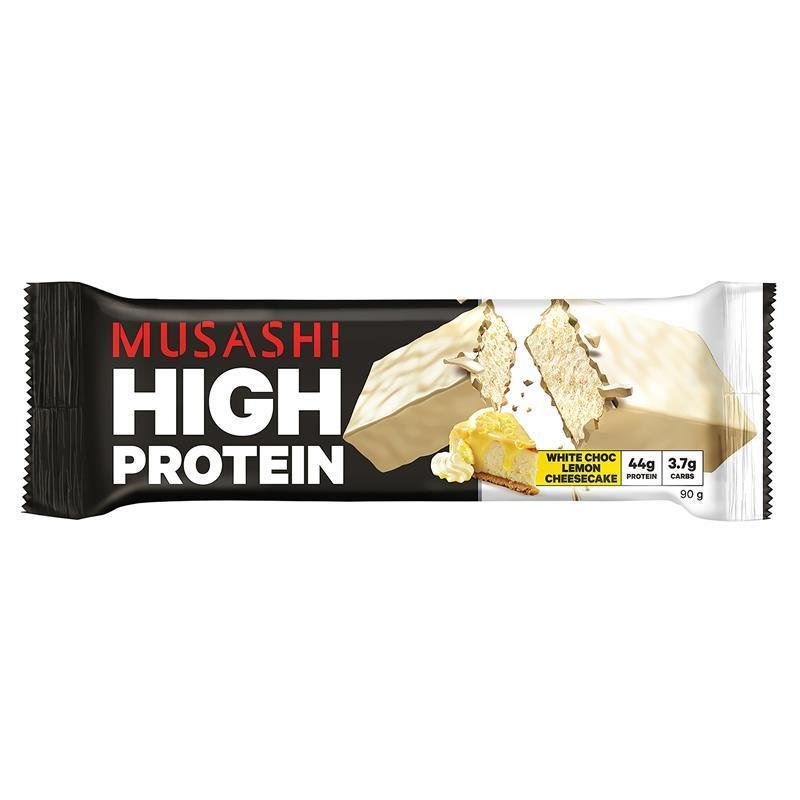 Musashi 高蛋白棒 白巧克力柠檬芝士蛋糕味 90g
