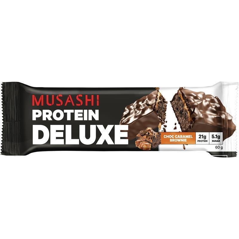 Musashi 豪华蛋白棒 巧克力焦糖布朗尼味 60g