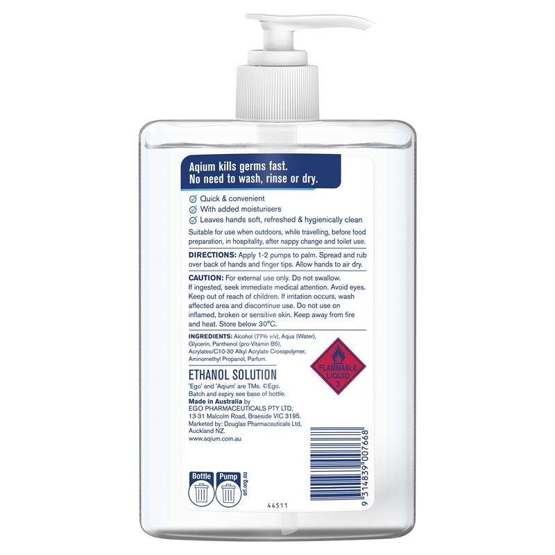 Aqium 抗菌免洗洗手液 1L