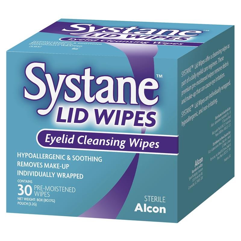 Systane 思然 眼睑清洁湿巾 30片