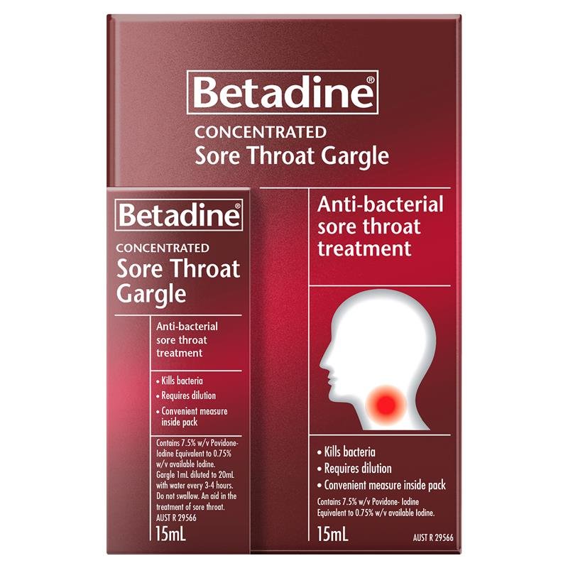 Betadine 必妥碘 咽喉漱口液浓缩装 15ml